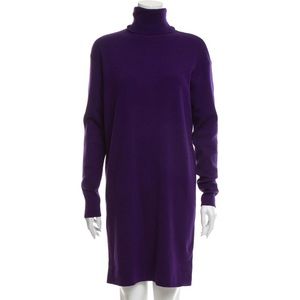 Turtleneck thin sweater dress